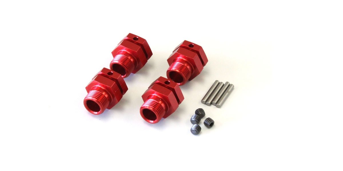 IFW327R WHEEL HUB(M/ST-R/RED/4pcs IFW327R  - KYOSHO RC